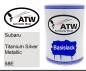 Preview: Subaru, Titanium Silver Metallic, 58E: 500ml Lackdose, von ATW Autoteile West.